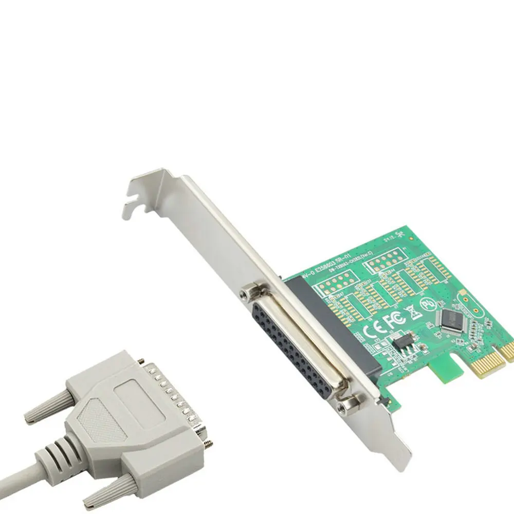 PCIe параллельная Плата расширения PCI Express 1 0x1 до порта промышленный DB25 25 контактный