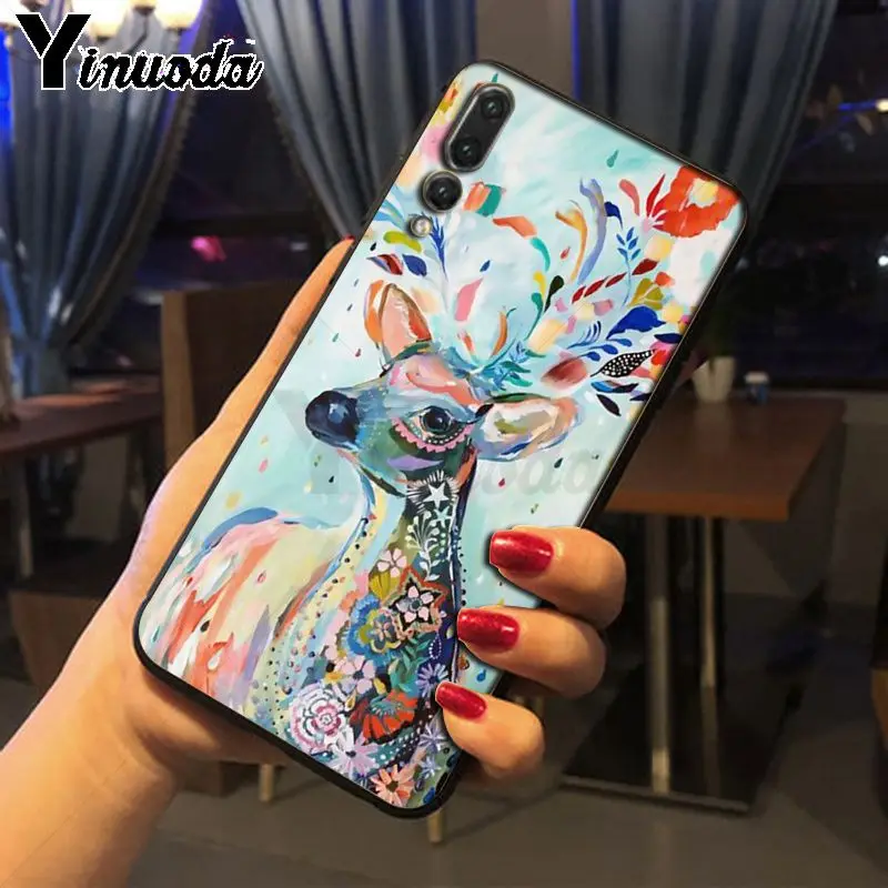 Yinuoda корова Альпака зебра жираф черный мягкий чехол для телефона из ТПУ huawei p20lite