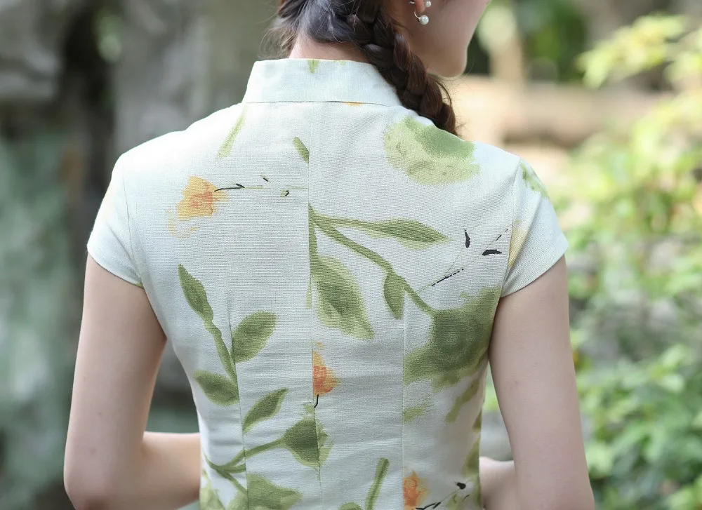 

Chinese Traditional Costume Women's Cotton Short sleeve Shirt Size: M to 3XL