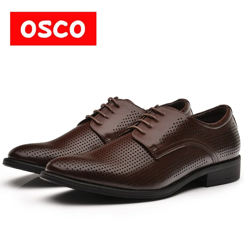 OSCO/Всесезонная Новая мужская обувь Модные мужские повседневные дышащие Оксфорды