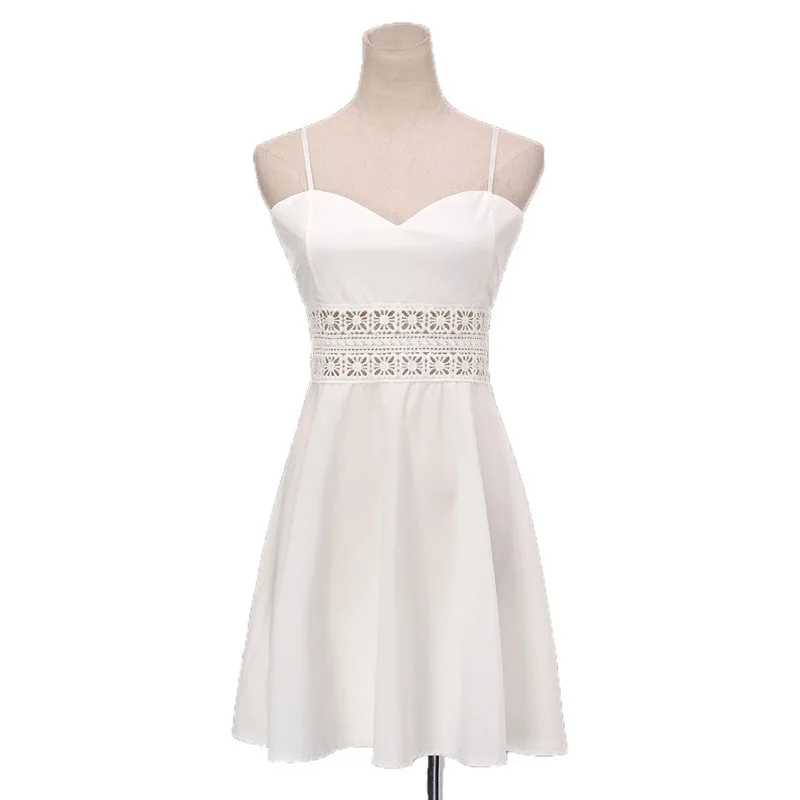 Летнее платье Мода 2017 г. Для женщин сексуальный ремень выдалбливают v образным