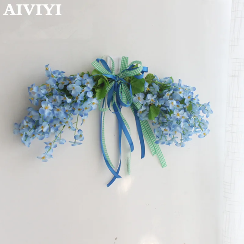 

Foreign trade excellent products artificial starry flowers wedding threshold flower decoration wreath Christmas wreath interior