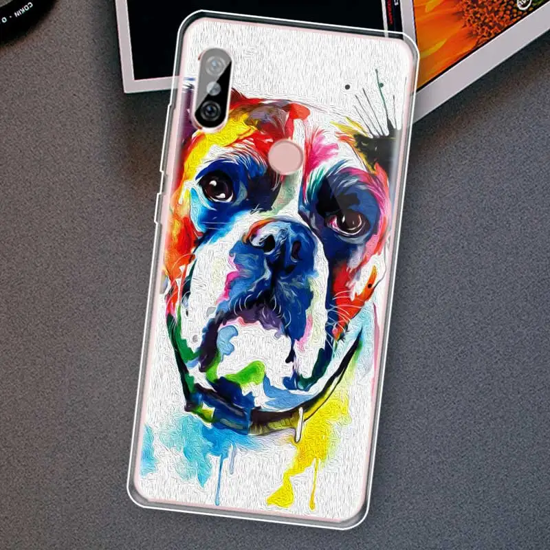 DREAMFOX N015 Dog Art Soft TPU Silicone Cover For Xiaomi Redmi Note 3 4 5 Plus 3S 4A 4X 5A Pro Global Case |