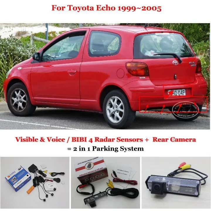 Для Toyota Echo 1999 ~ 2005 автомобильные парковочные датчики заднего вида резервная
