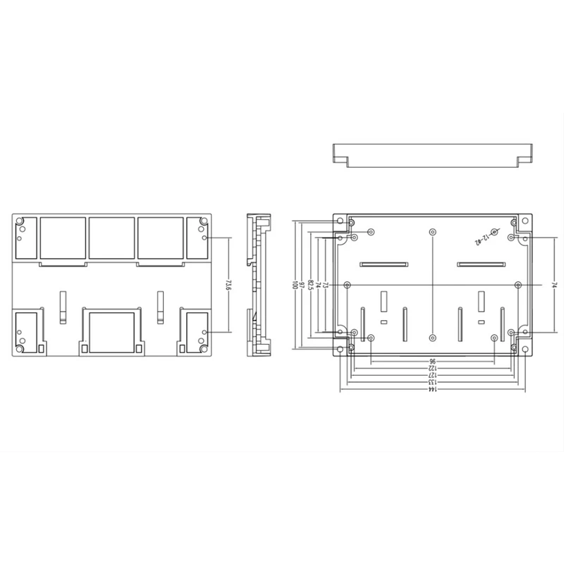 1 шт. корпус для электроники Din Abs пластиковый проекта Корпус управления рейкой