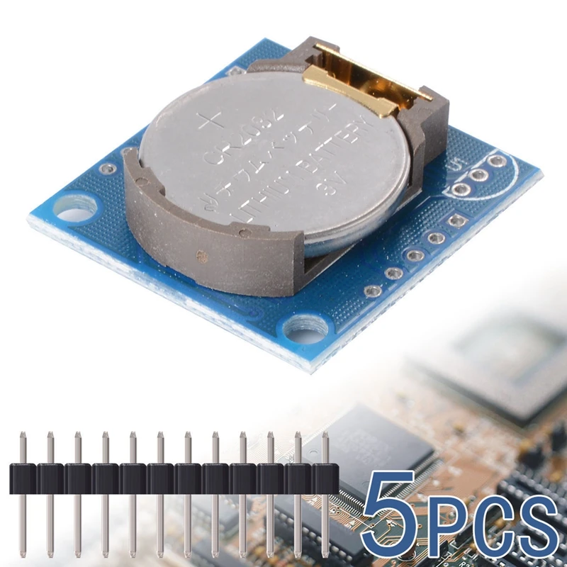 5PCS I2C Tiny RTC DS1307 Real Time Clock Module AT24C32 Board for Arduino TE187 | Электроника
