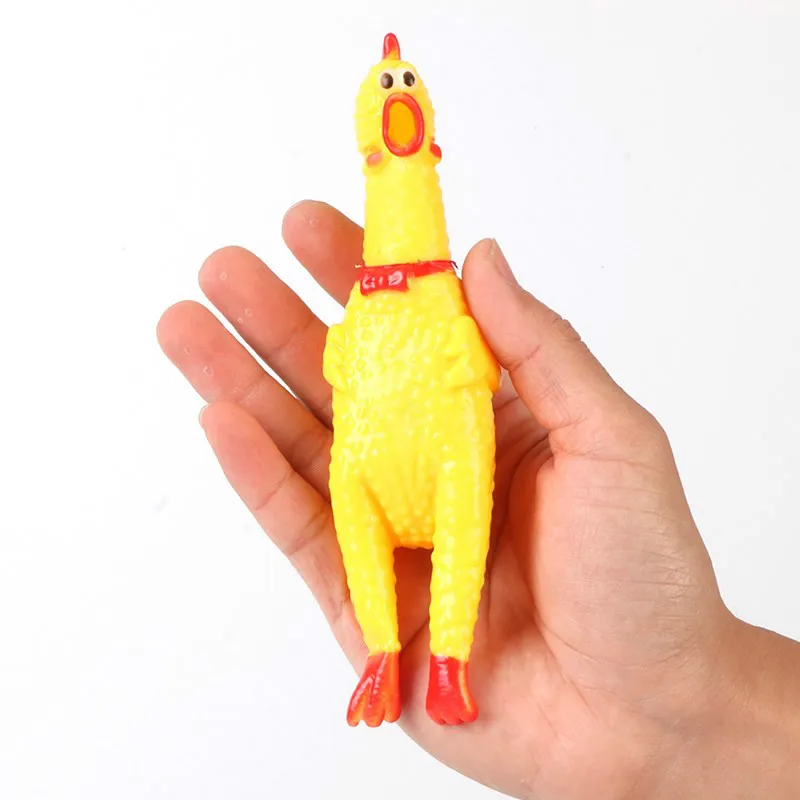 

Забавная резиновая игрушка-курица, 17 см