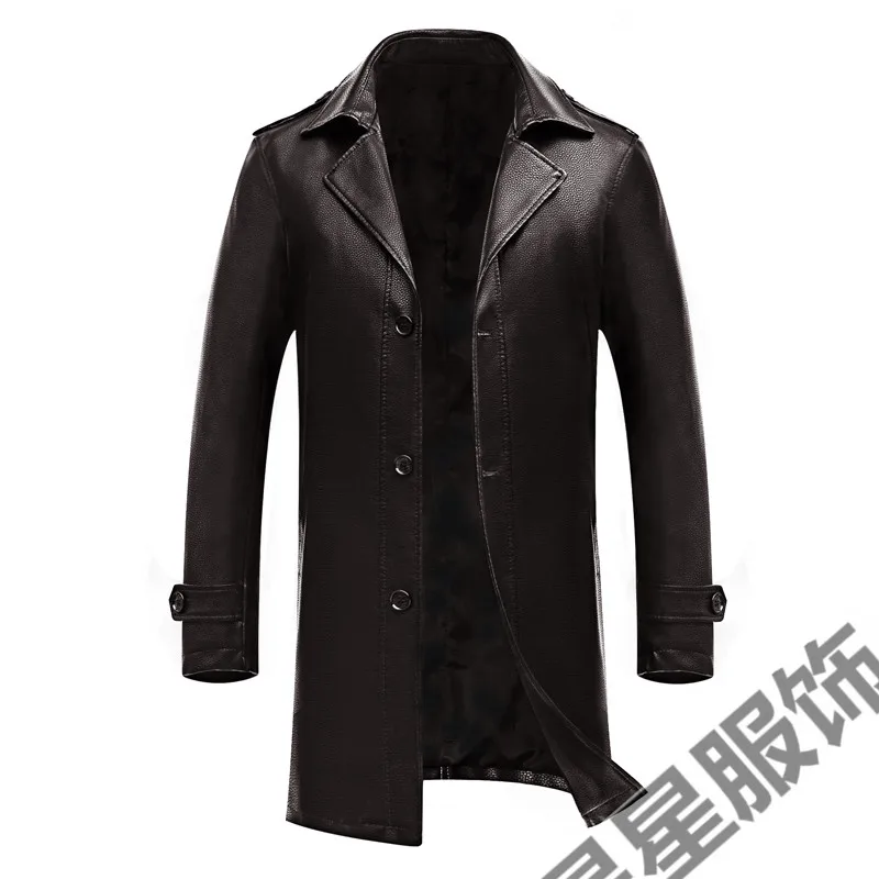 Мужское кожаное пальто из натуральной кожи 8XL 6XL весеннее овечьей шкуры с