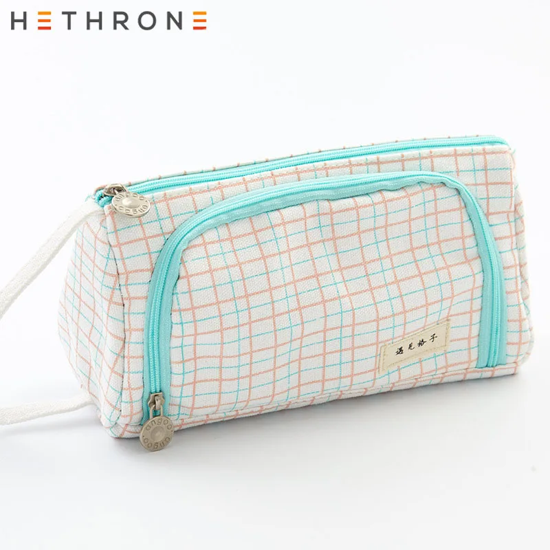 Hethrone Canvas Прекрасный Большой Вместительный Чехол-карандаш милый чехол-карандаш