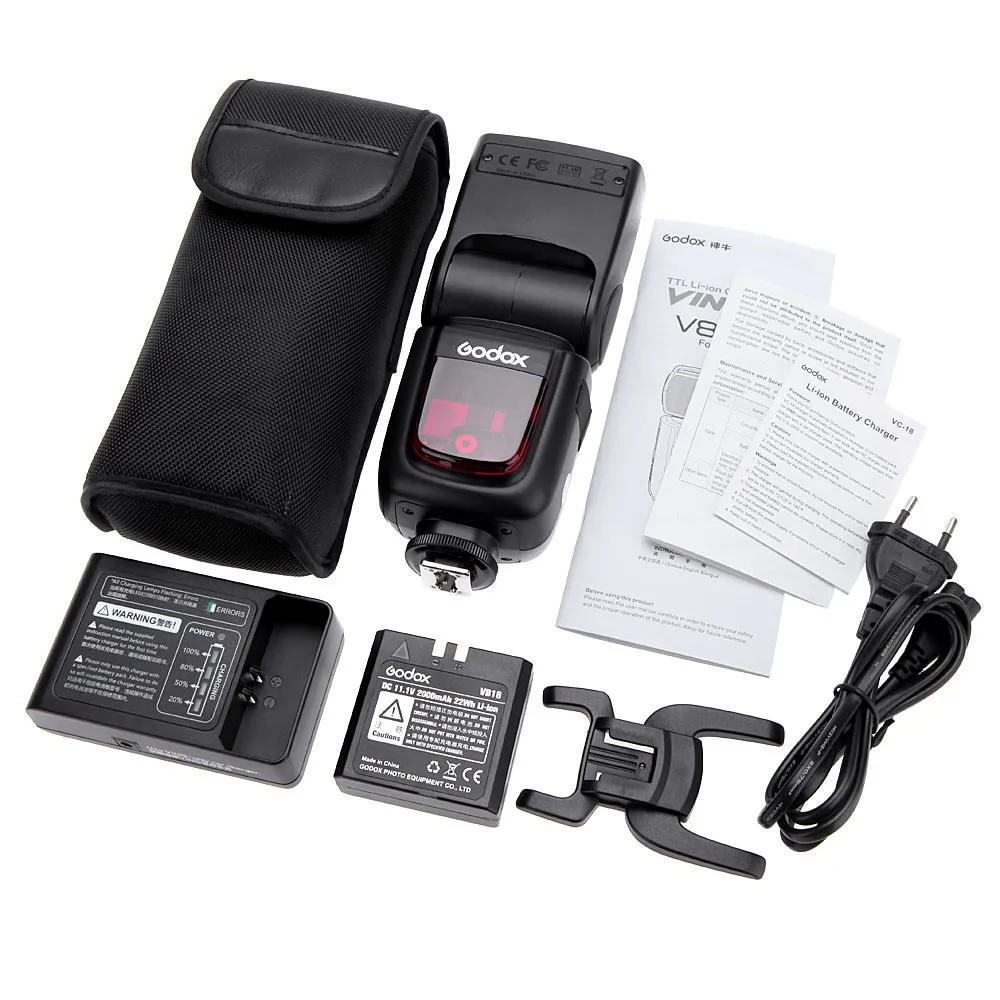 Godox V860N быстро I TTL HSS V860 Speedlite литий ионный Батарея вспышки для Nikon D80 D90 D3100 D3200 D5100 D5500