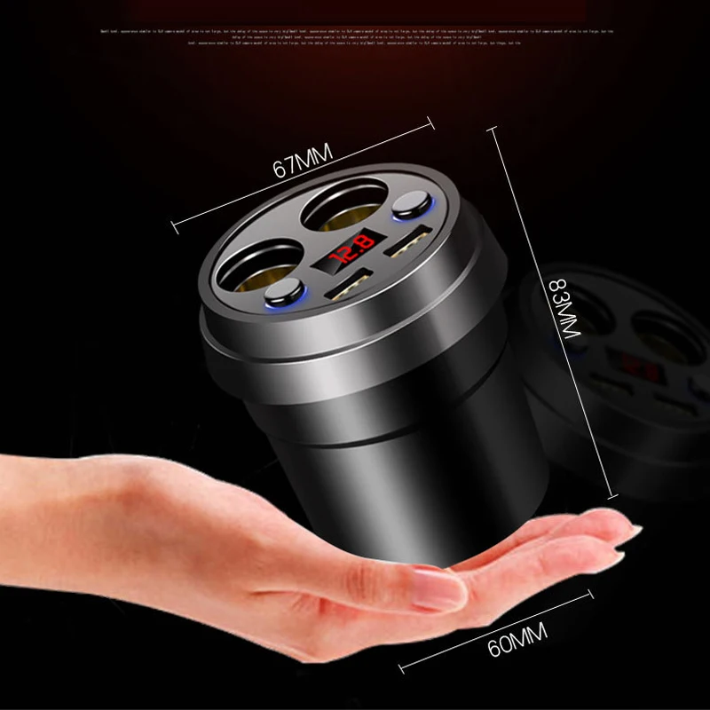 Автомобильное зарядное устройство с двойным USB DC/5V 3.1A адаптер питания