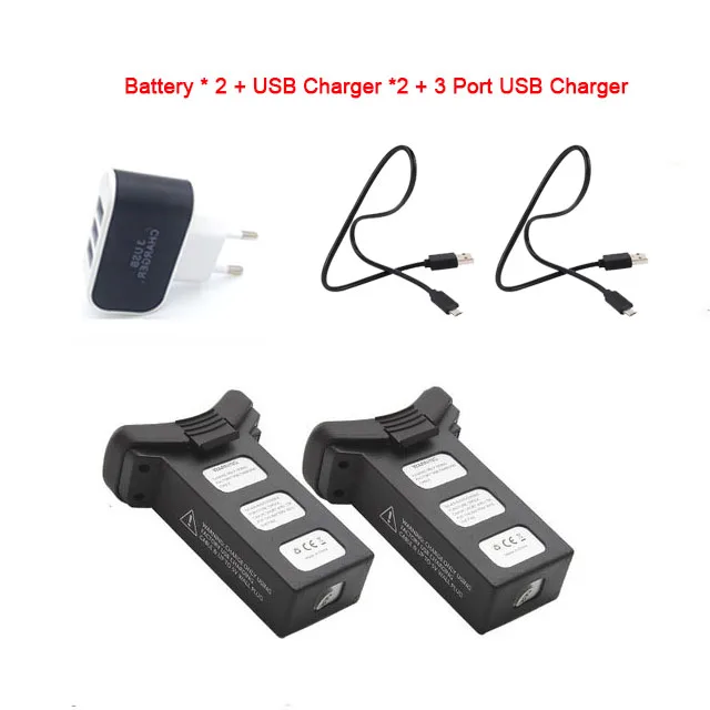 Black BatteryX2 Char S70W 7,4 V 2500Mah Li-po аккумулятор для S70W RC Квадрокоптер Дрон запасные части Аксессуары - Цвет: Black BatteryX2 Char