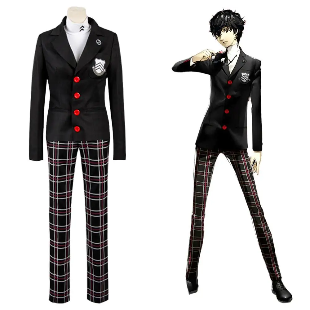 

Persona 5 Cosplay Protagonist Cosplay Costume Uniform Outfit Full Suit Halloween Carnival Costumes