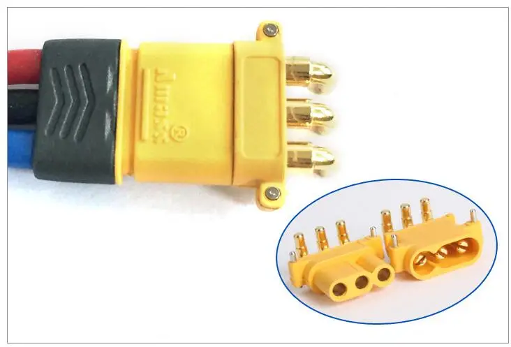 10 x Amass MR30PW разъем с оболочкой женский и мужской для RC Lipo батареи ДУ мультикоптера, самолета(5 пар