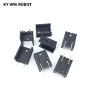 5 шт., алюминиевый радиатор TO-220 для радиатора 220, транзисторный радиатор TO220, охлаждающий кулер 15*10*20 мм с 2 контактами