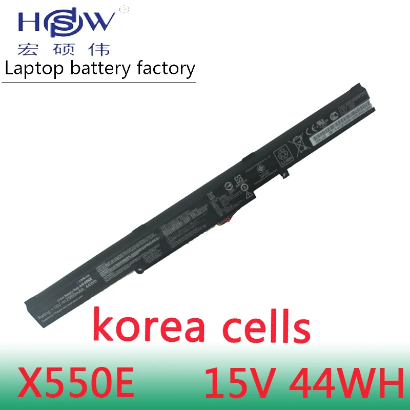 Аккумулятор HSW 15 в 2950 мАч 44WH для Asus X41 X550E K550E K550D ноутбука|laptop battery|battery for asuslaptop battery
