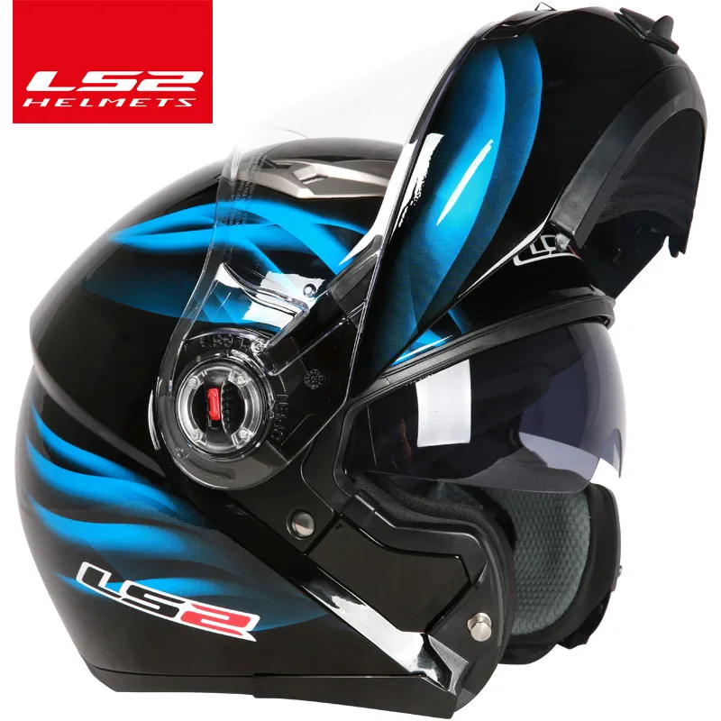 Шлем casco capacete LS2 ff370 flip up stomtrooper road bike moto для moto rcycle с солнцезащитным объективом - Цвет: 4