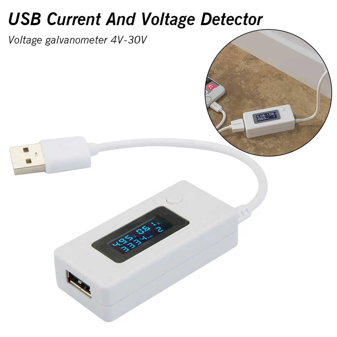 ЖК дисплей микро USB зарядное устройство емкость аккумулятора Напряжение Ток