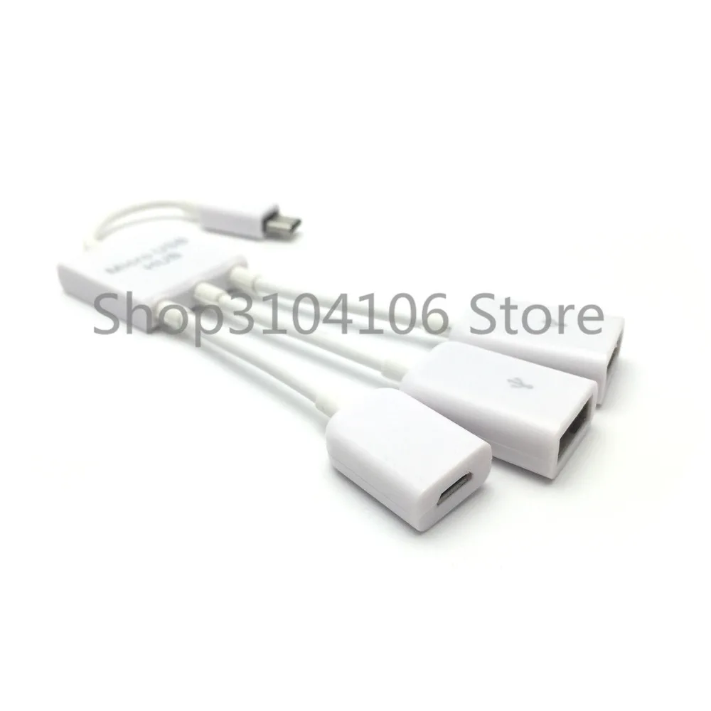 Высокое качество 4 в 1 Micro USB хост-адаптер OTG кабель для Samsung смартфона планшета