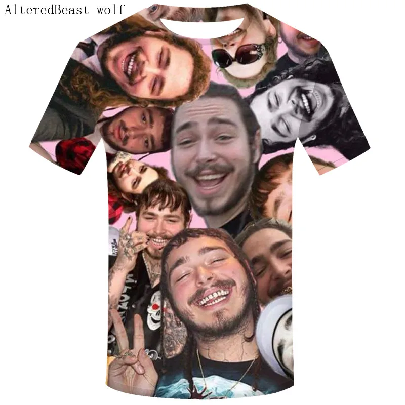 Мужская летняя модная футболка 3D Post Malone, дизайнерские рубашки, модные музыкальные футболки, футболки с принтом в стиле панк, мужские футболки с коротким рукавом - Цвет: DMY656