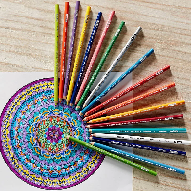 lapis de cor USA Sanford Prismacolor Premier 150 colors oil color pencil 3.8MM soft core for design hand drawing painting | Канцтовары