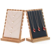 rasalhaguer l holder jewelry stand solid wood jewelry necklace pendant jewelry display holder jewelry organizer