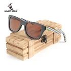 Солнцезащитные очки мужские и женские BOBO BIRD, Винтажные Солнцезащитные очки ручной работы с деревянной коробкой