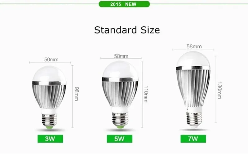 Диммируемая Светодиодная лампа SMD5730 E27 E14 3 Вт 5 7 9 12 15 18 | Освещение