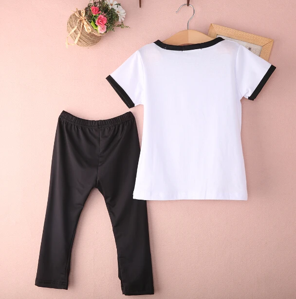 Топы и рваные штаны с разрезами наряд из 2 вещей комплект красивые детские летние