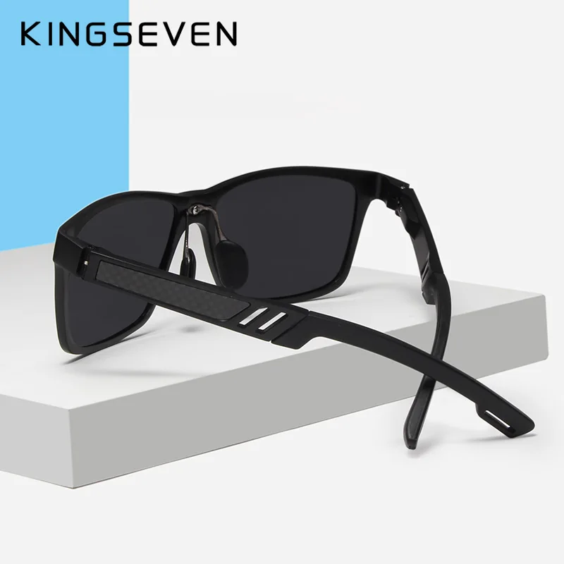 Мужские солнцезащ. Очки для вождения KINGSEVEN черно серые солнцезащитные очки в