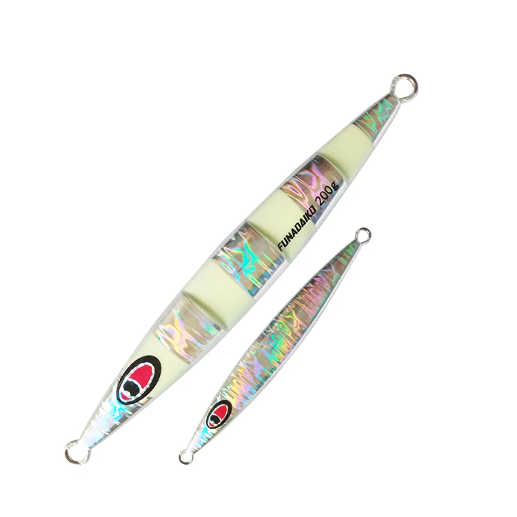 Silver luminous FUNADAIKO lead jig Металическая дергающаяся свечение Зебра Рыбалка океан рыболовное судно блесна, приманка, вялая блесна, блесна, дергающаяся приманка, kabura 200g 250g 450g Отсадочная машина - Цвет: Silver luminous