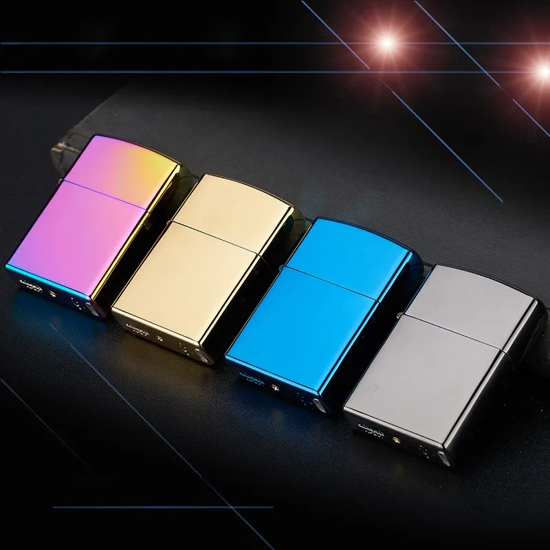 

5pcs/lot Metal Windproof Cigarette Lighter Electric Plasma Pulse USB Charging Cigar Smoking Lighter Electric Arc Lighter