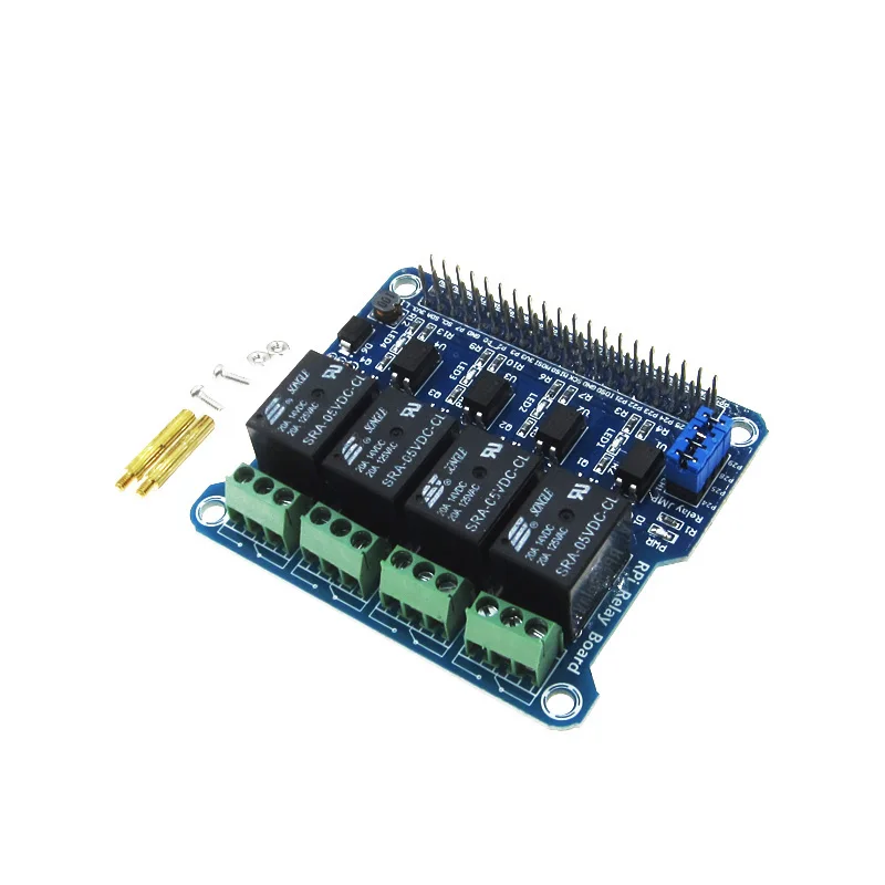 4 канальное реле для расширения платы 250В AC/5A RPi Raspberry Pi A +/B +/2B/3B|Интегральные схемы|