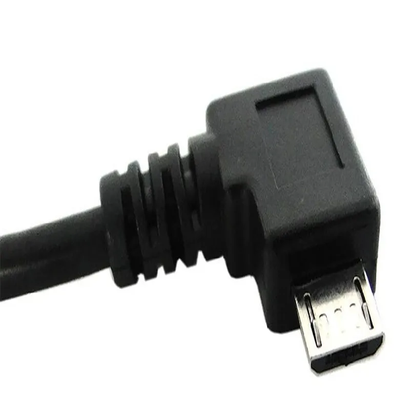 1 шт. высококачественный черный правый угол микро USB OTG кабель для планшетного ПК