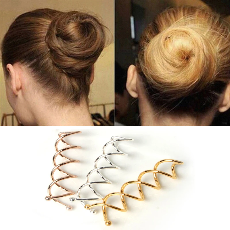 5 шт. спиральные вращающиеся винты заколки для волос заколка девочек аксессуары