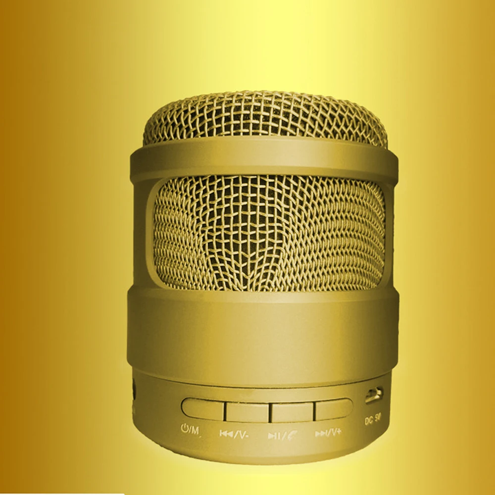 Встроенный микрофон творческий bluetooth динамик с FM радио карман портативный