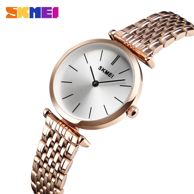 Skmei Luxury Brand Ladies Quartz Watch Female Wristwatch Fashion Women's Watches Watch Luxury Women Clock Relogio Feminino 1458