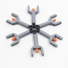 Самоблокирующиеся строительные блоки MOC, технические детали, 4 шт., технический линейный привод 7-9 м, совместимы с Lego, игрушки для детей