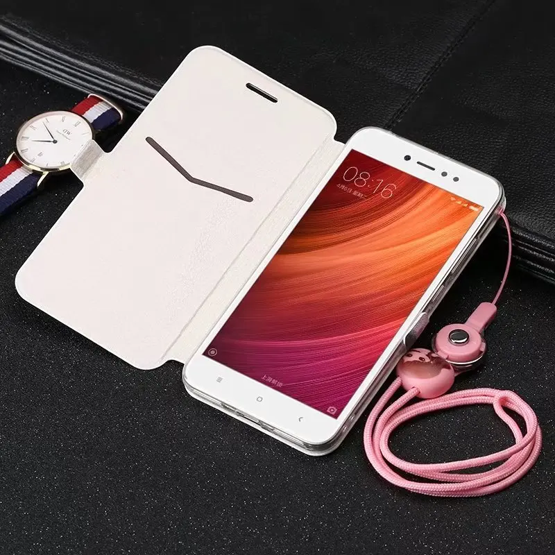 Оригинальный чехол с ремешком кожаный для Xiaomi Redmi 4 Prime 4X5 Plus Note3 Note4 Note5 Note 4X Global Version