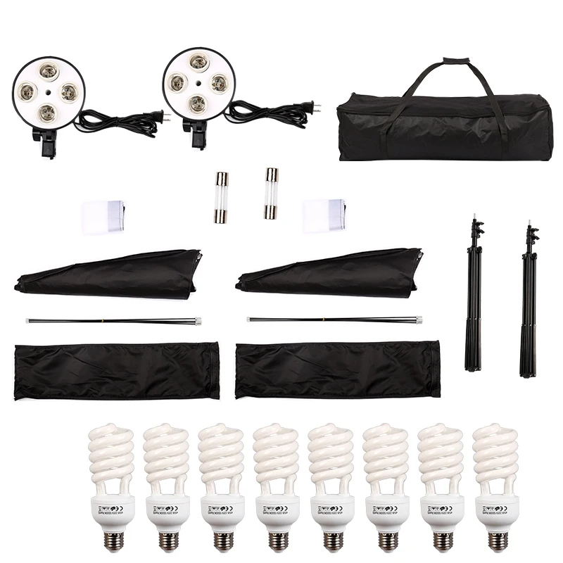 Фотостудия светильник ing Kit с 2*софтбоксом/2*4в1 патрон лампы/8*45 Вт лампы/2* светильник стенд/1* сумка для переноски
