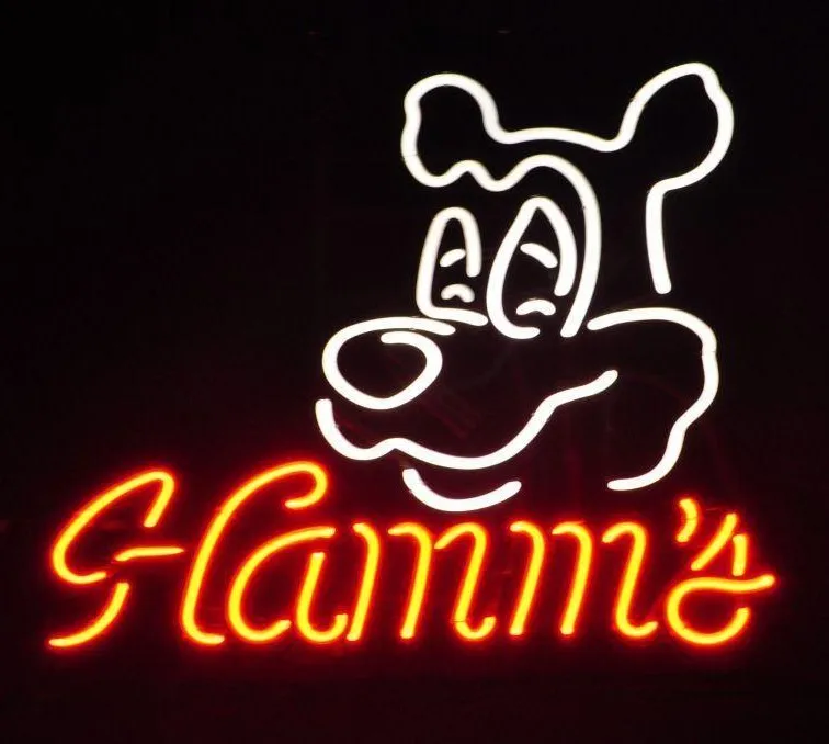 

Custom Hamm's Glass Neon Light Sign Beer Bar