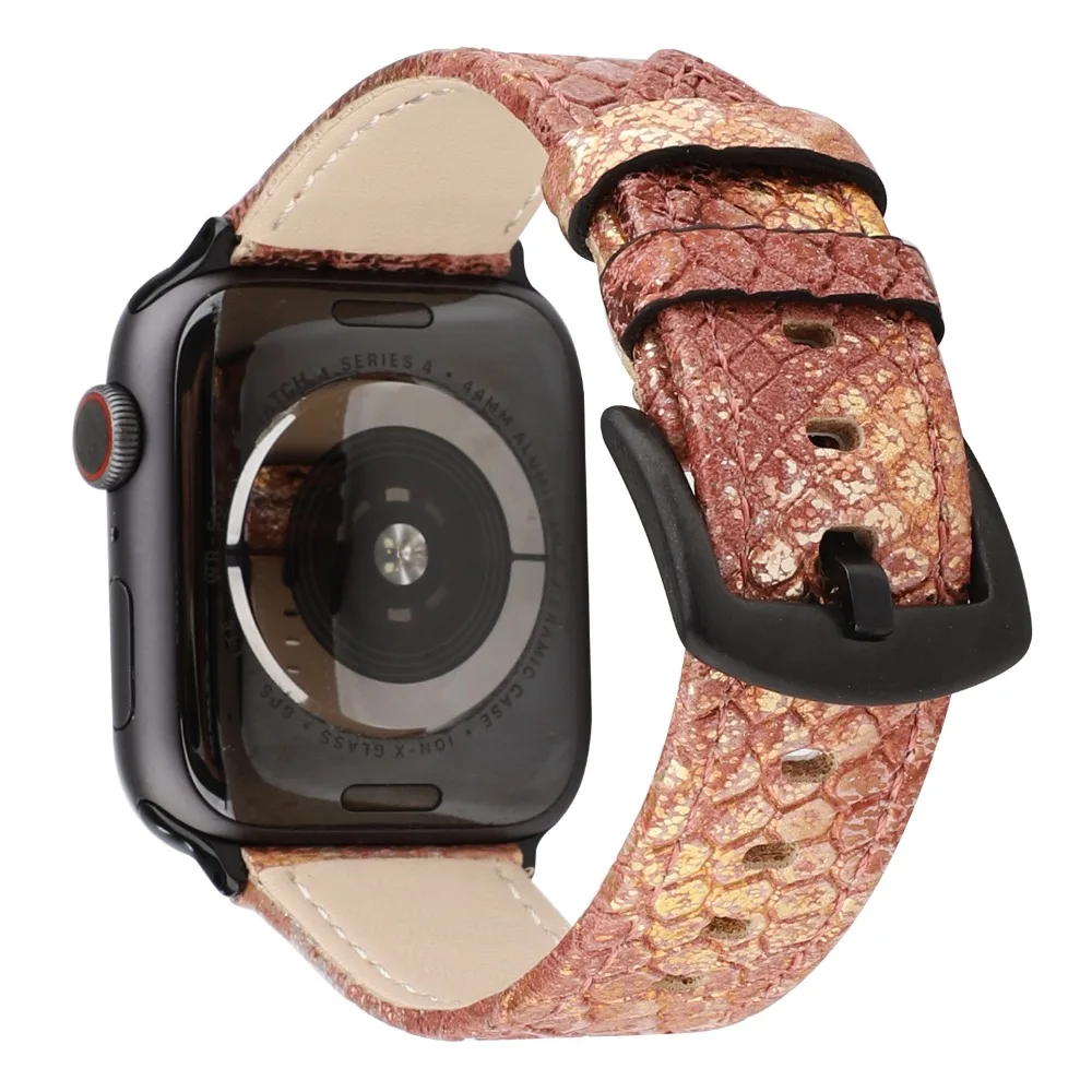 Кожаный ремешок в стиле ретро для apple watch, ремешок серии 4, 3, 2, 1, кожаный сменный ремешок для apple iwatch, ремешок 44 мм, 42 мм, 40 мм, 38 мм