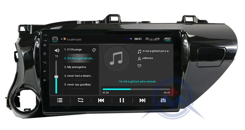 ZOHANAVI10.1 дюймов Android 8,1 автомобиль радио для TOYOTA Hilux Автомобильная dvd-навигационная система видео мультимедиа стерео плеер