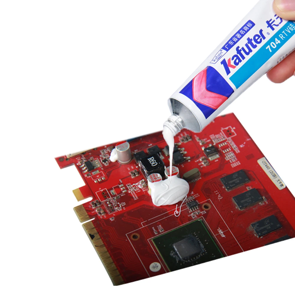 704 45 г белый RTV промышленный клей силиконовая резина изоляция высокая