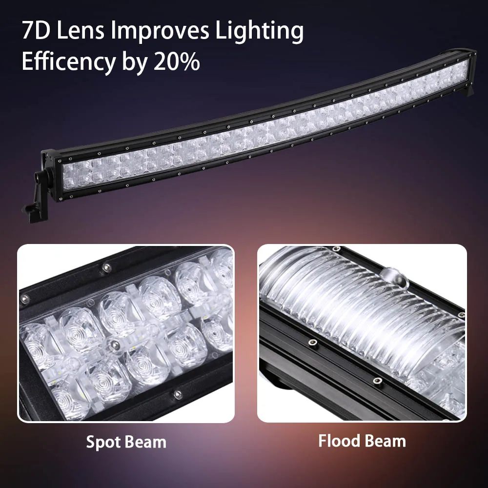 Weketory 7D 20 светодиодный DRL 42 дюйма 400W рабочий светильник Бар Для Трактор