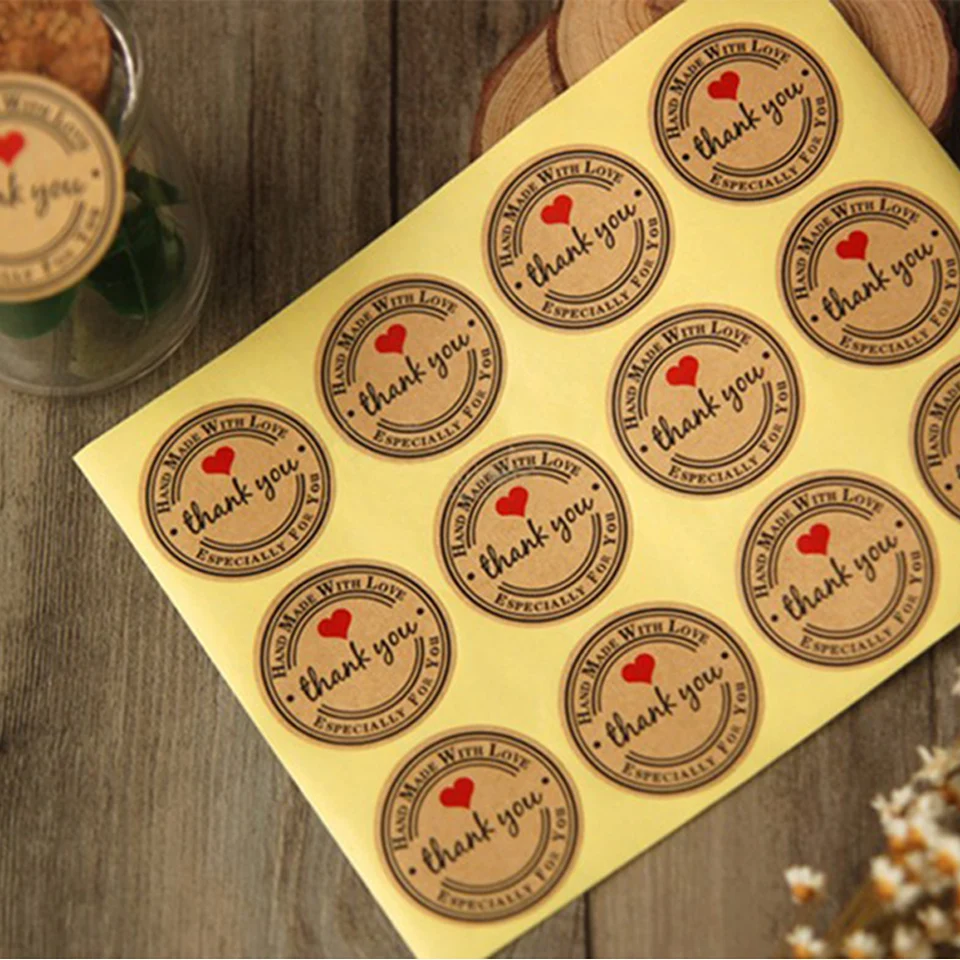 Tronzo 60 шт./компл. наклейка спасибо Свадебные украшения конфетная коробка Декор