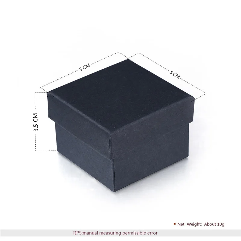 Шкатулка для ювелирных изделий Модный черный органайзер колец серег ожерелий