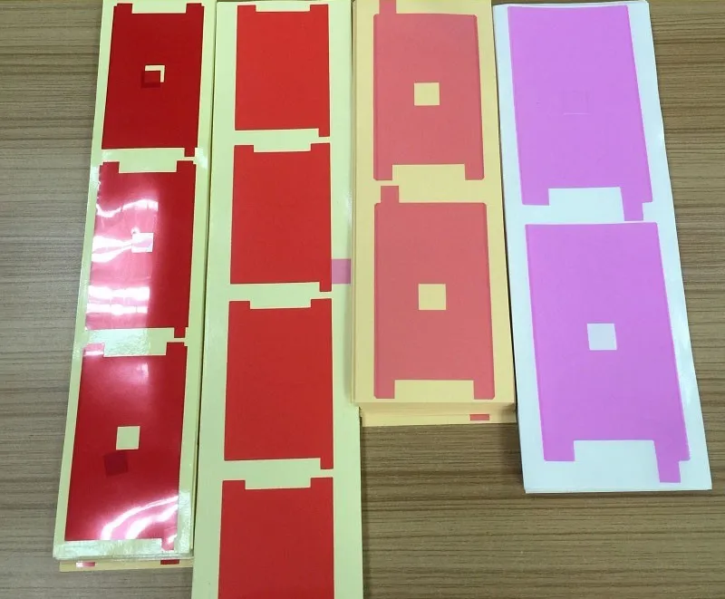 Ekvinor 100 шт./лот наклейка с красной пленкой подсветкой для iphone 6 4 7 'ƌG 5S 5 5C 4S ЖК