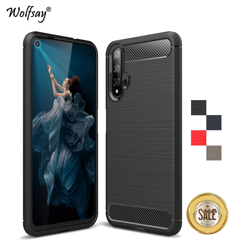 

Huawei Honor 20 Case Luxury Brush Style Armor Soft Rubber Phone Bumper For Huawei Honor 20 Back Cover For Huawei Honor 20 Fundas