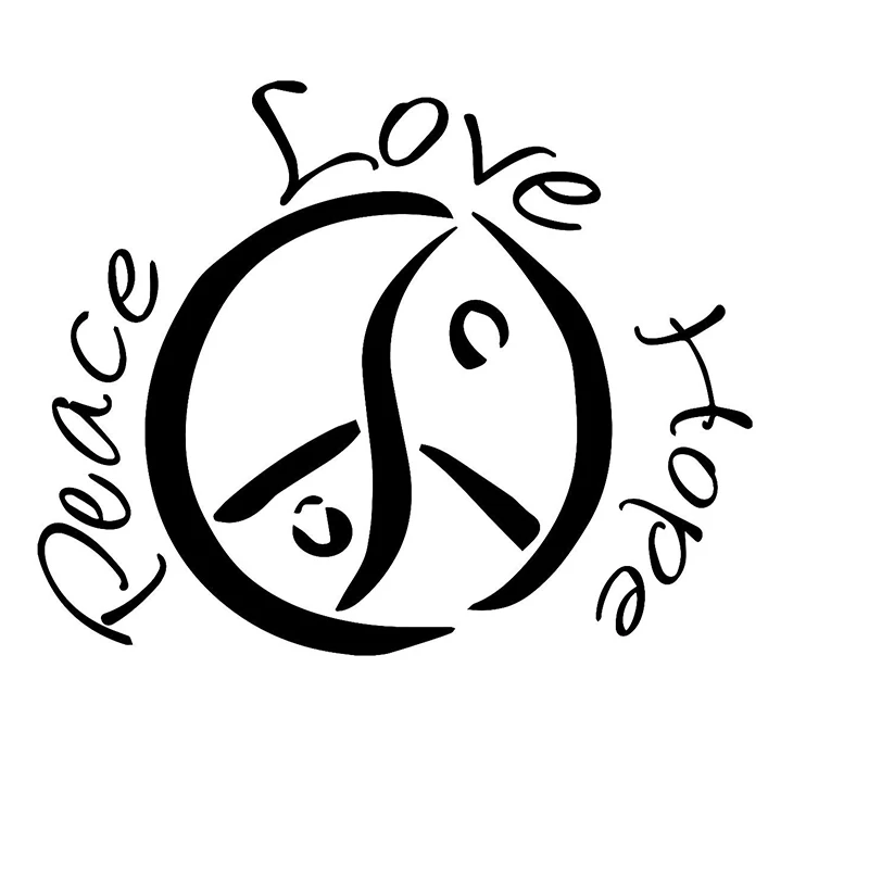 Peace Love Hope Vinyl Декаль для автомобиля грузовика мотоциклетные наклейки JDM |